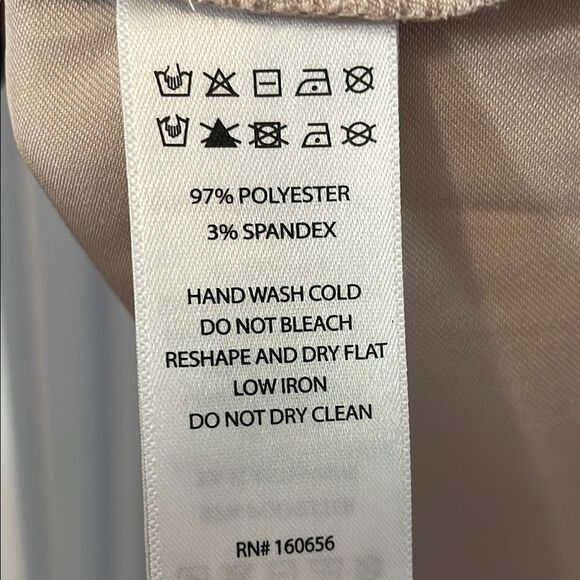 Joie Wrap Front Satin Cream Sleeveless Top - Picture 6 of 6